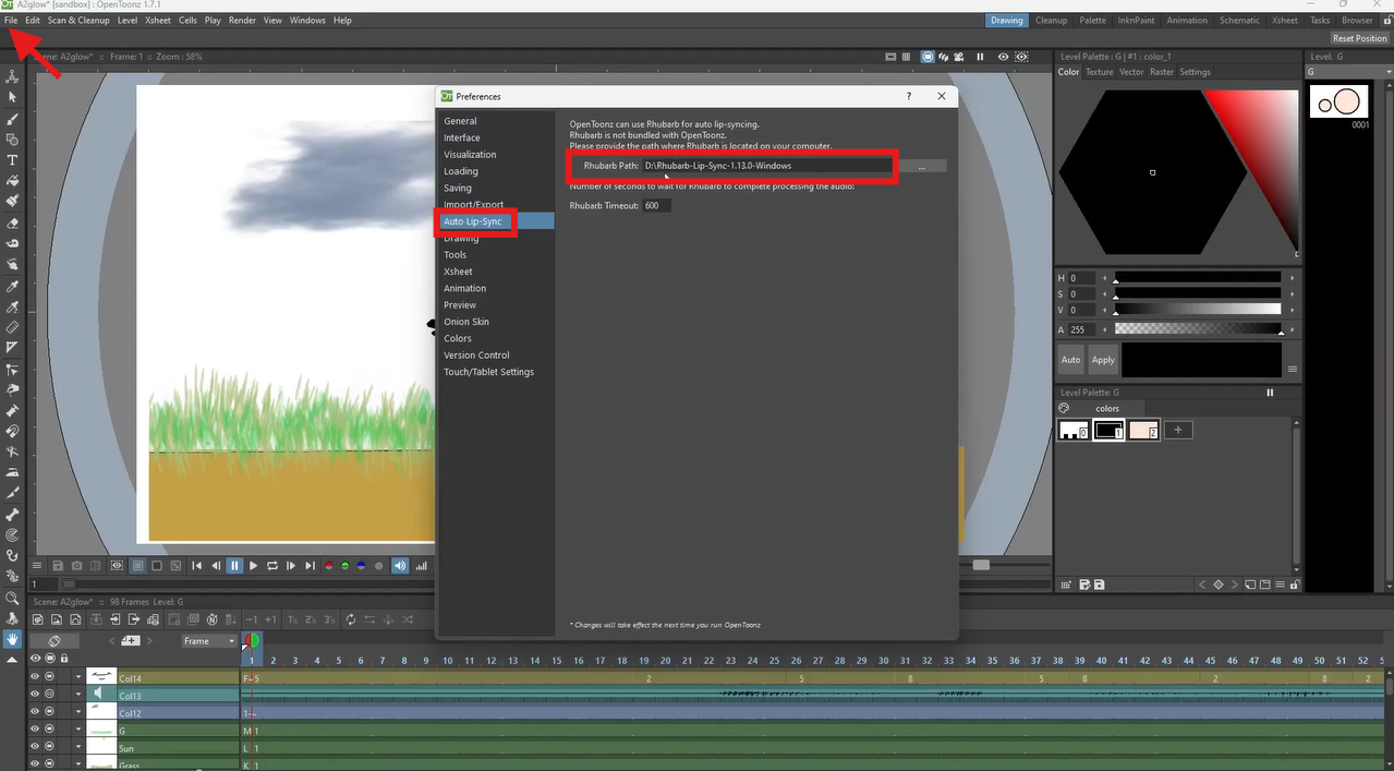 Provide the Rhubarb path