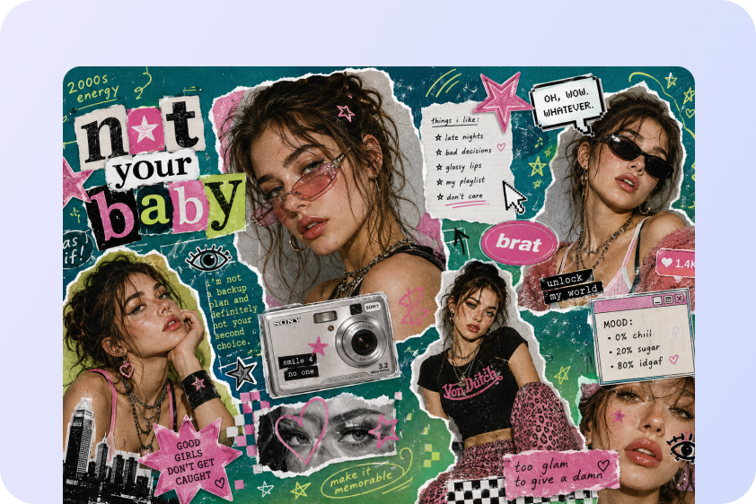 Create fashion editorials and lookbooks