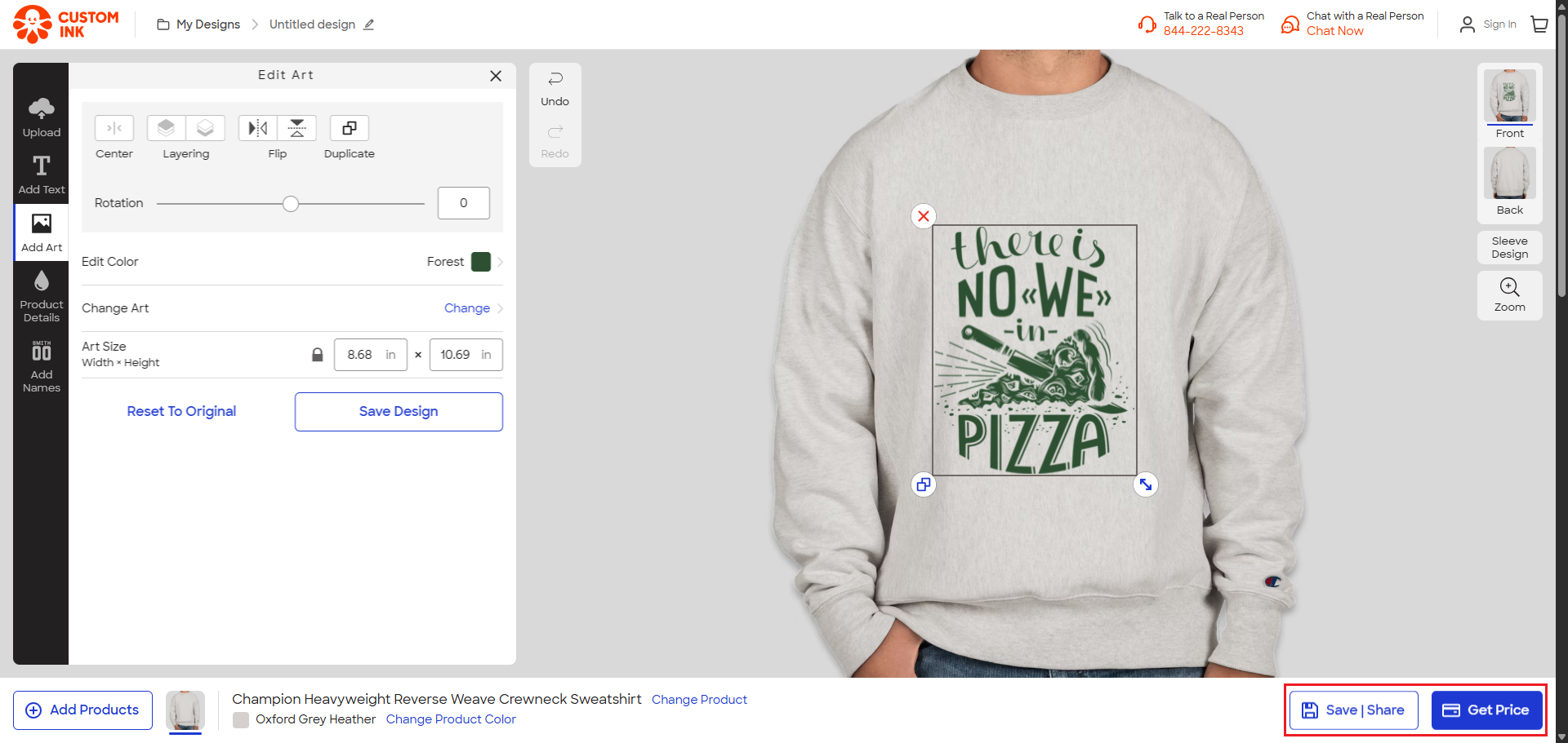 Review and order