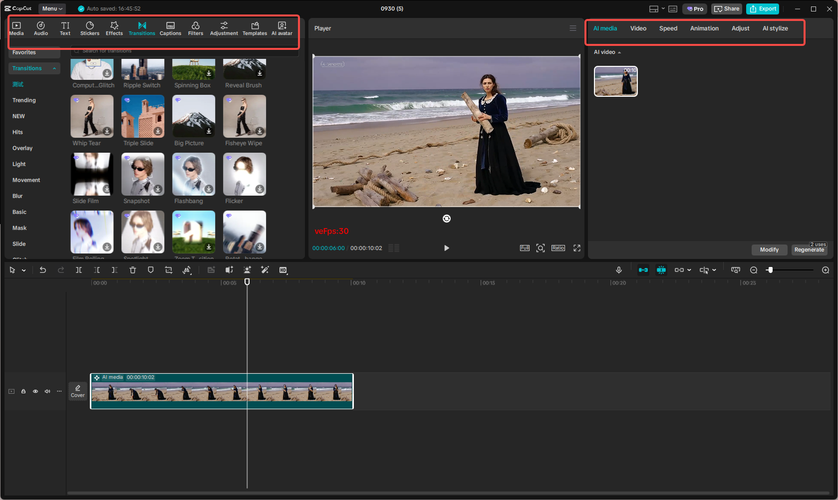 Enhance visuals with transitions and effects