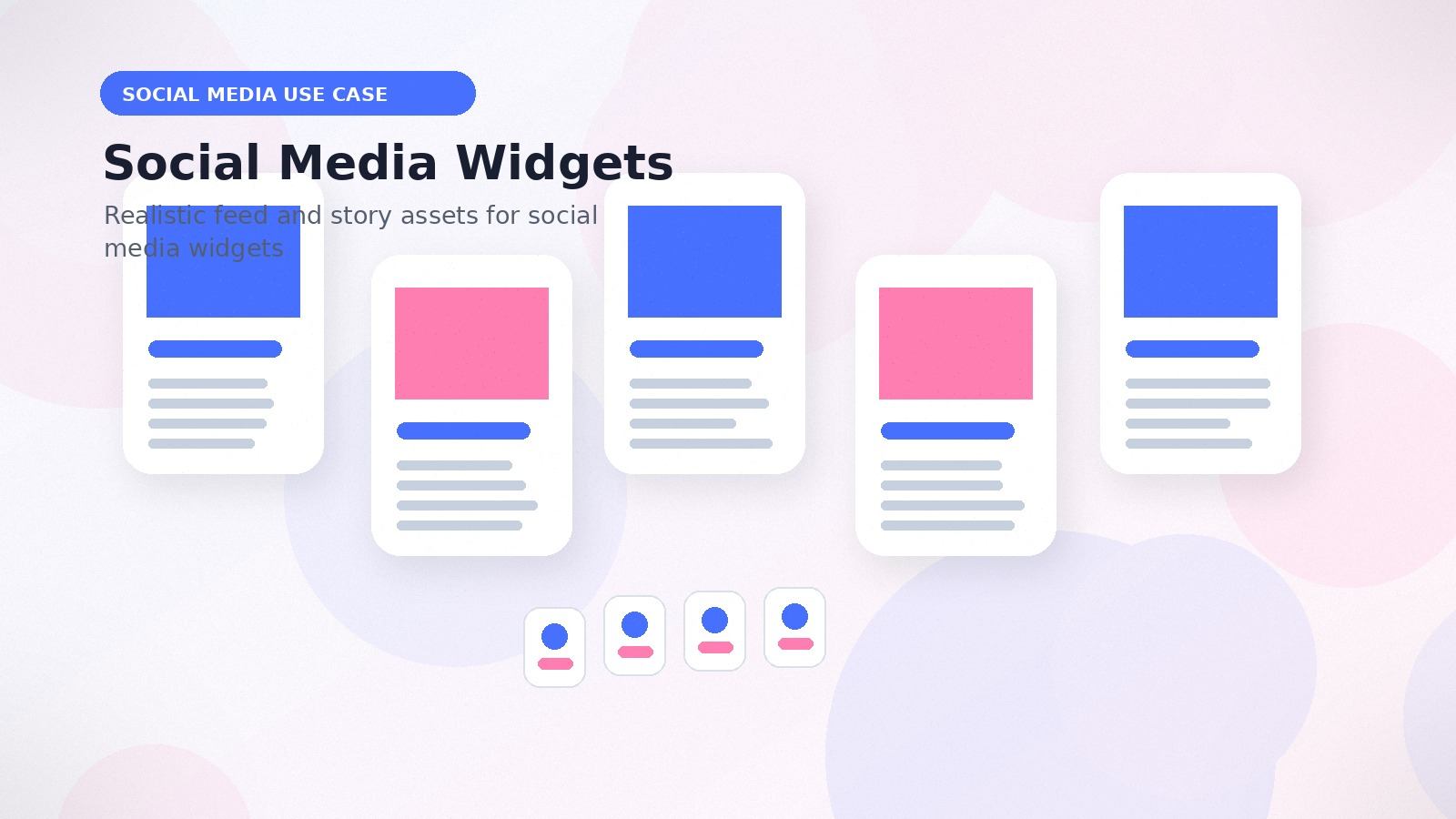 Social Media Widgets realistic social media use case visual for social media widgets