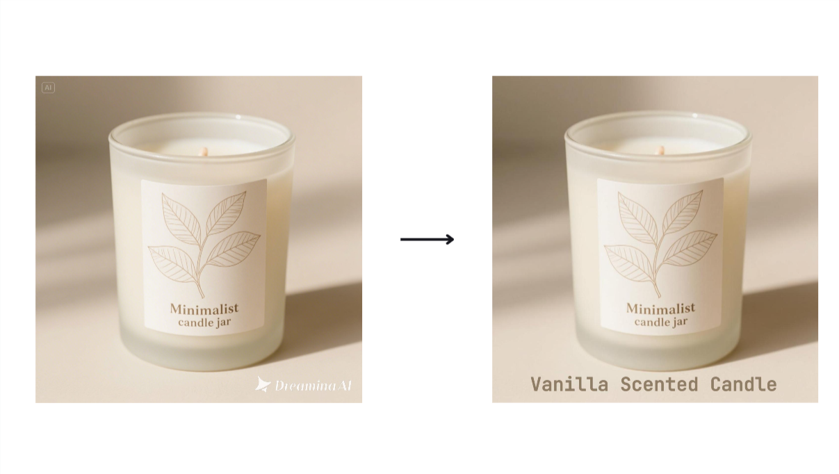 Caracteristica Suprapunere text din Dreamina