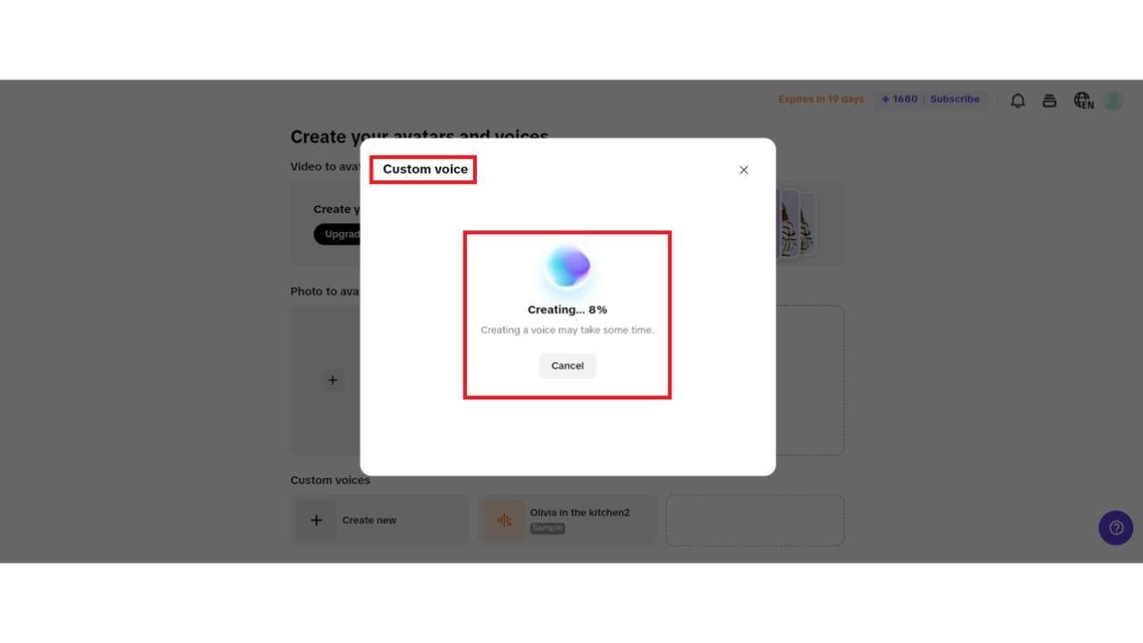 Pippit generating your custom voice