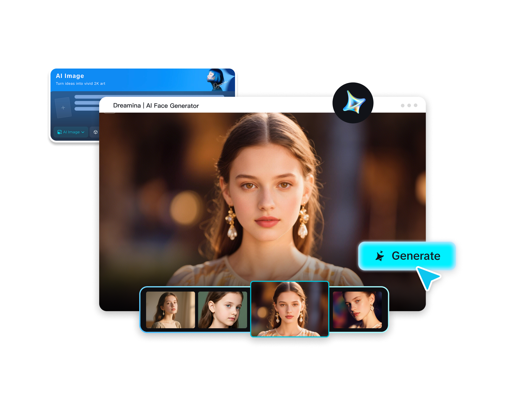 Generador de caras con IA