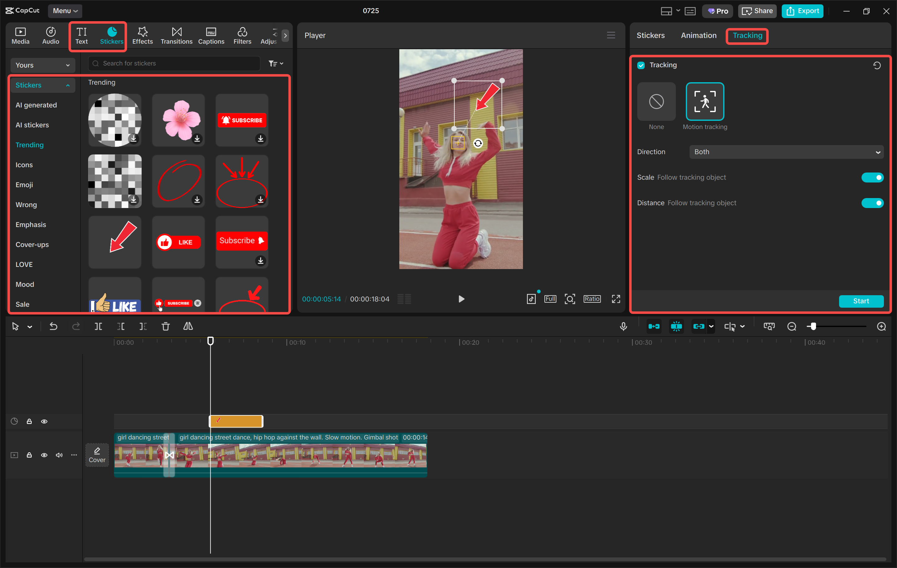 Edit and enhance your dance's appeal