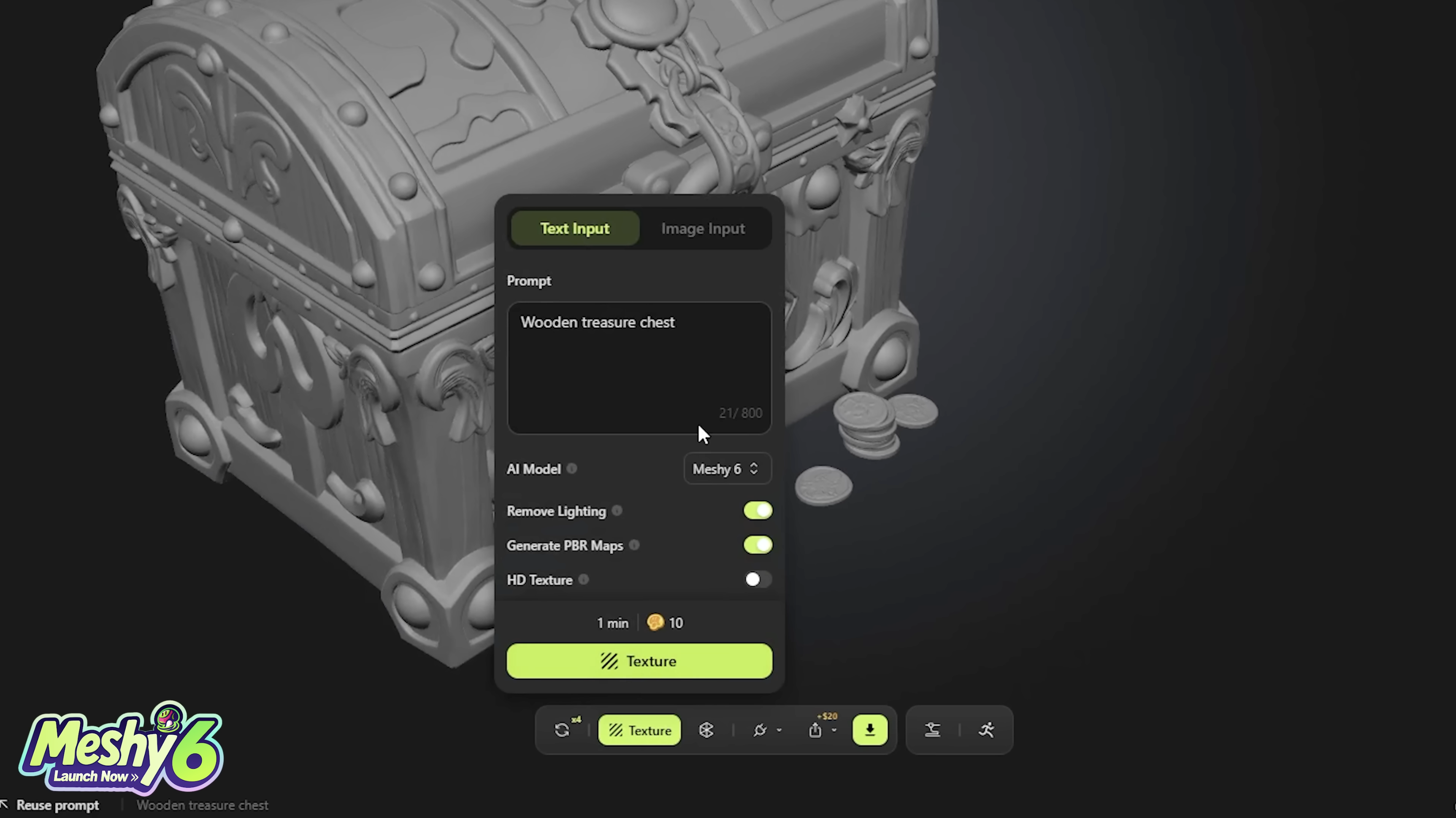 Generate and edit a 3D model