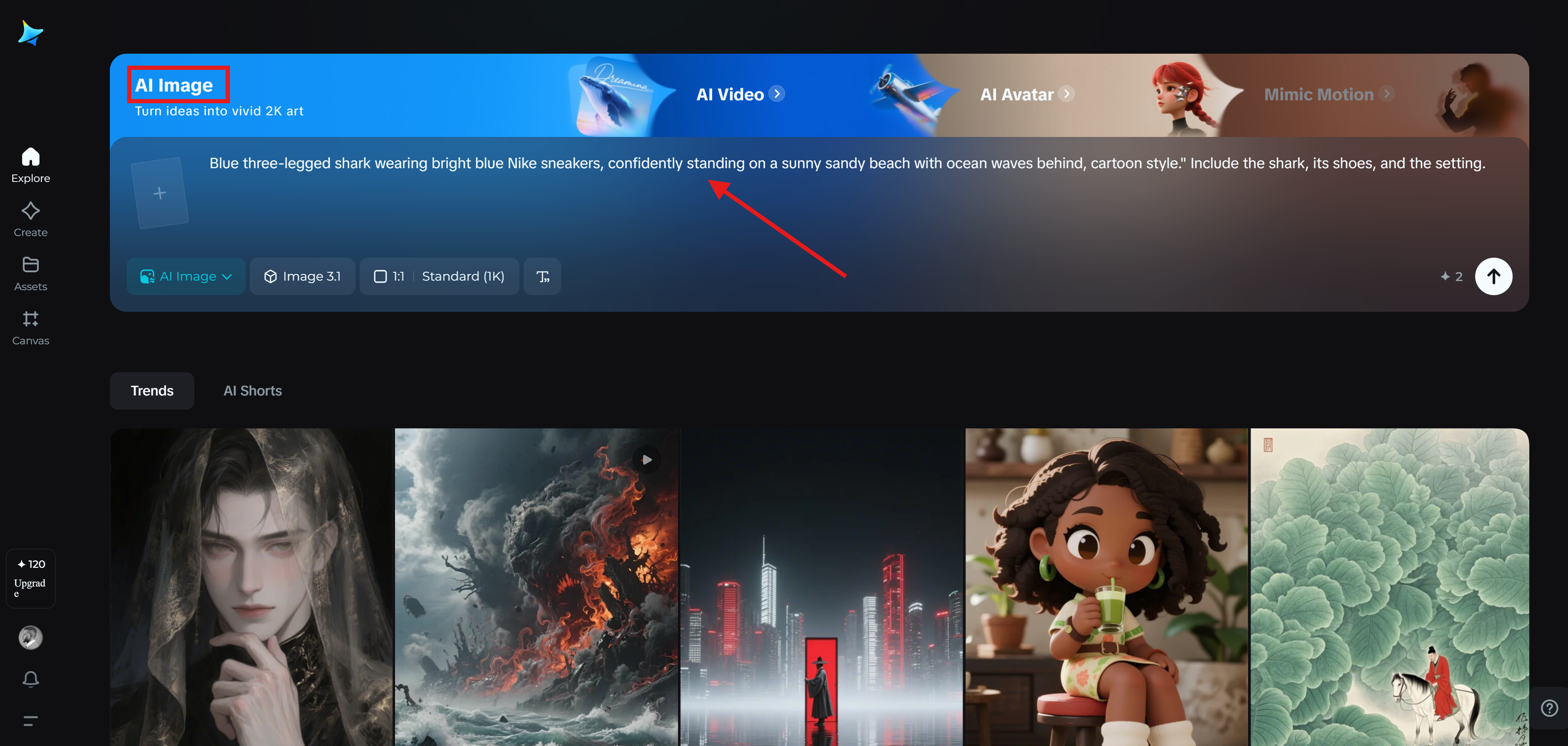 Tralalero Tralala meme creation