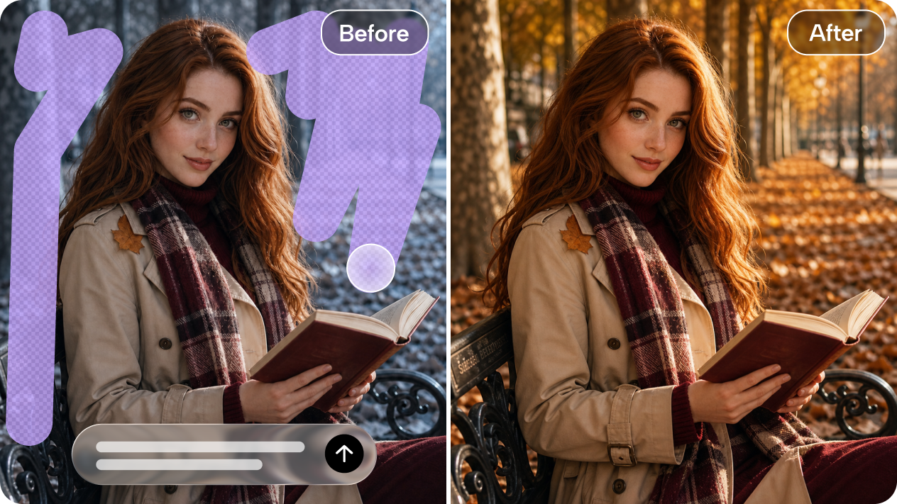 Touch up specific details with targeted AI editing