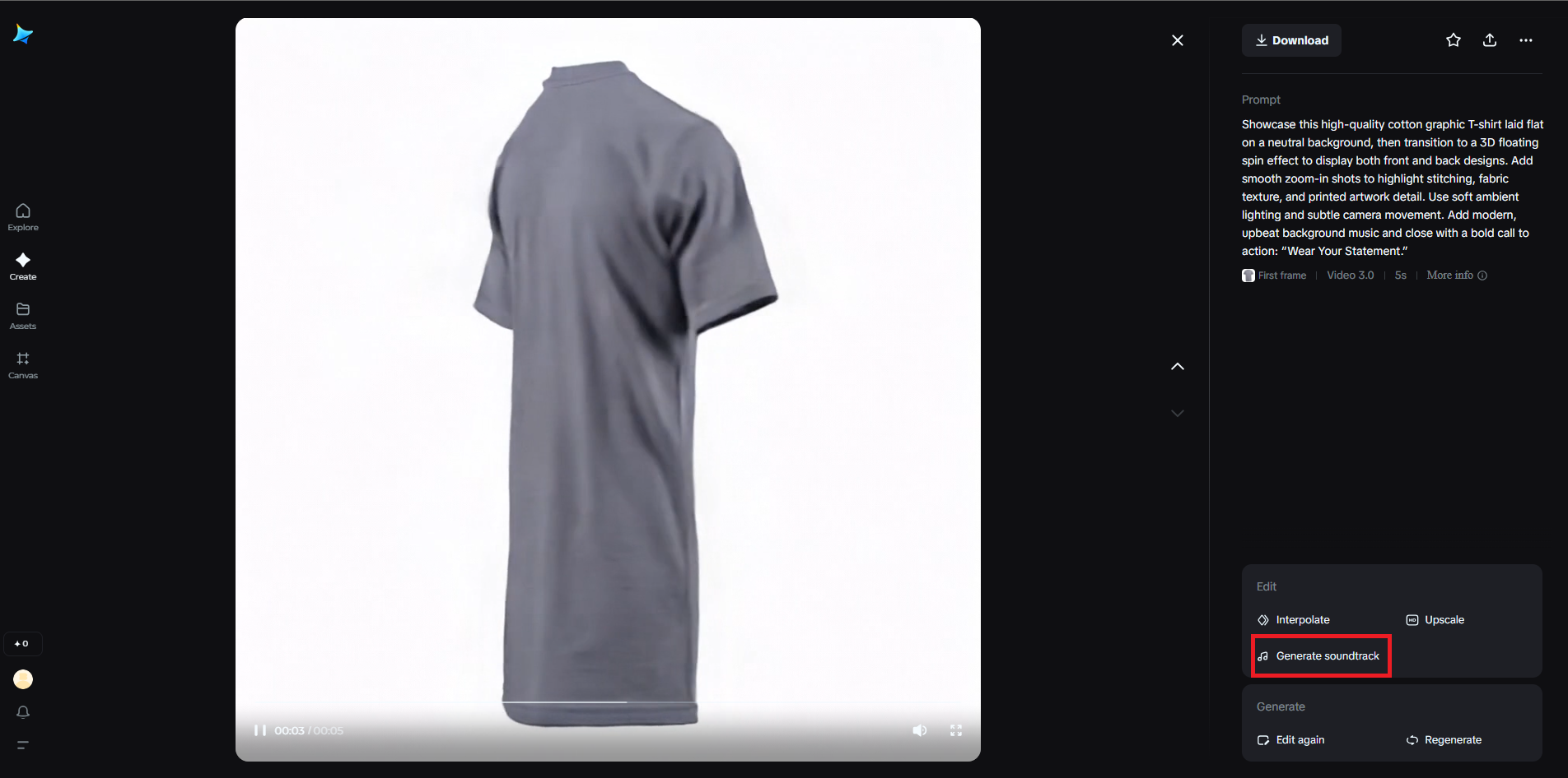 Wygeneruj ścieżkę dźwiękową