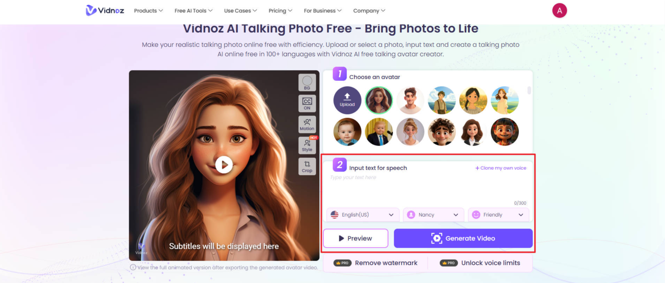 create your own ai avatar free