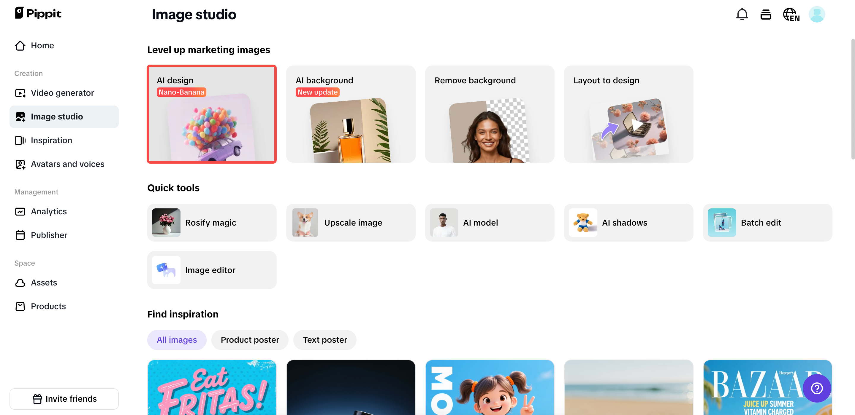 Acesse o design de IA