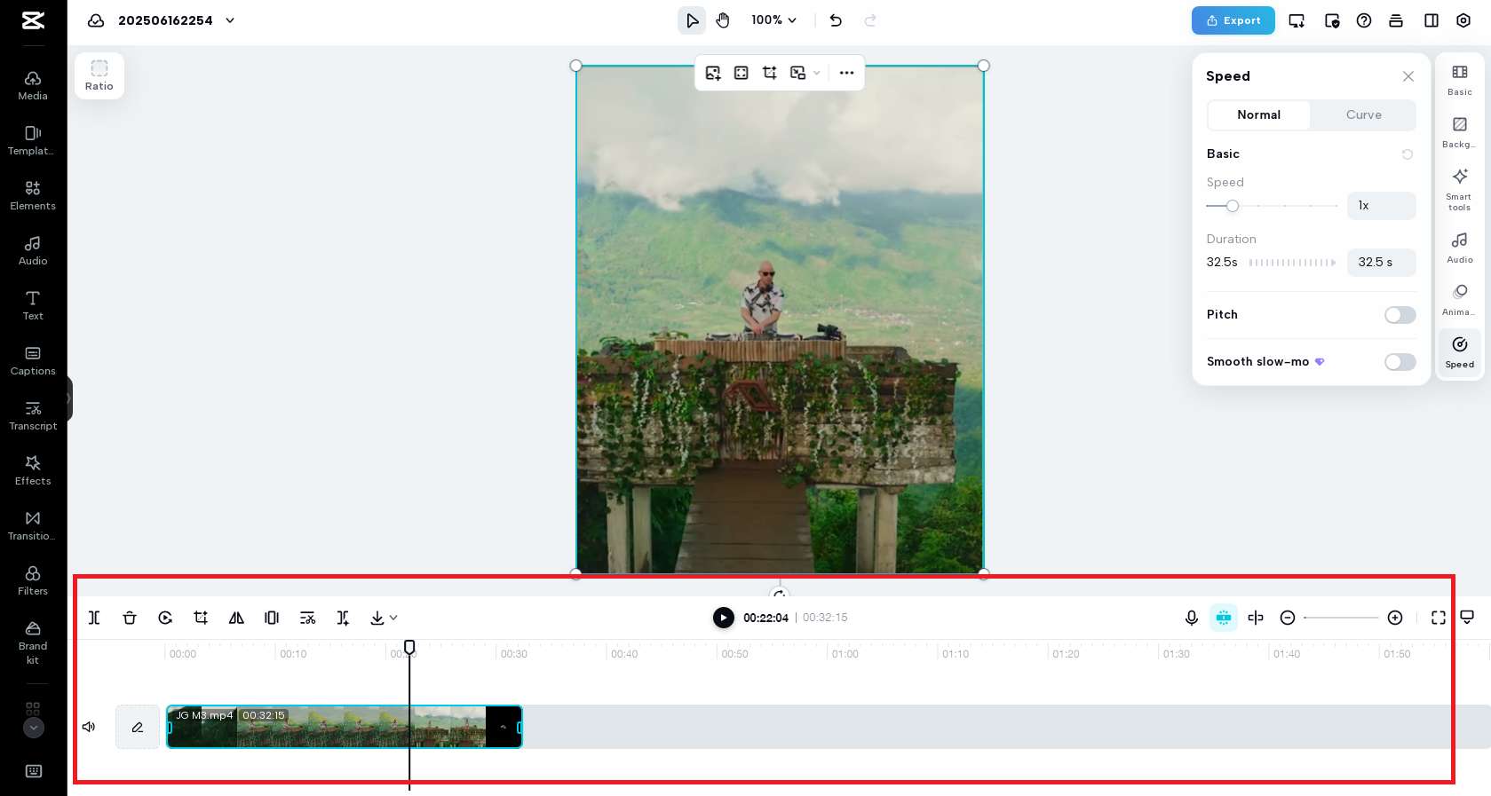 Intuitiv videoredigering och tidslinjekontroll