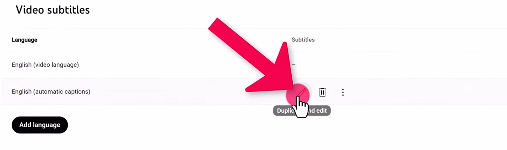 Add your captions or subtitles
