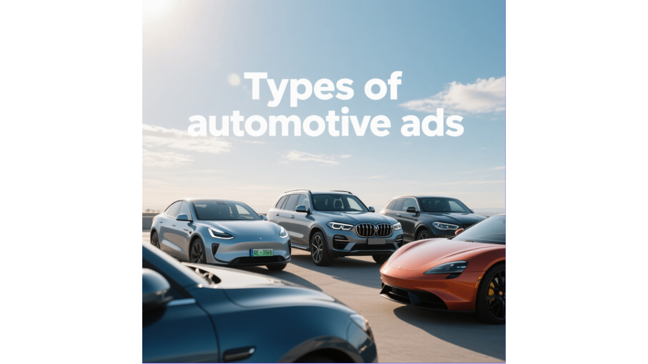 Different types of automotive ads