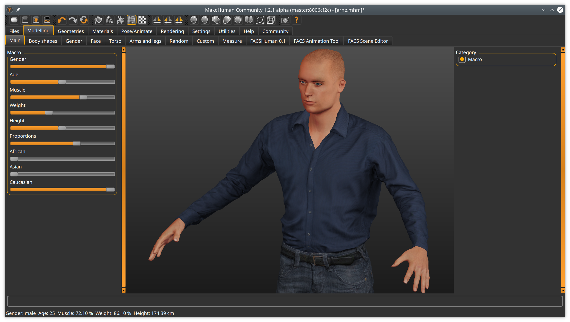 MakeHuman 3D avatar maker tool