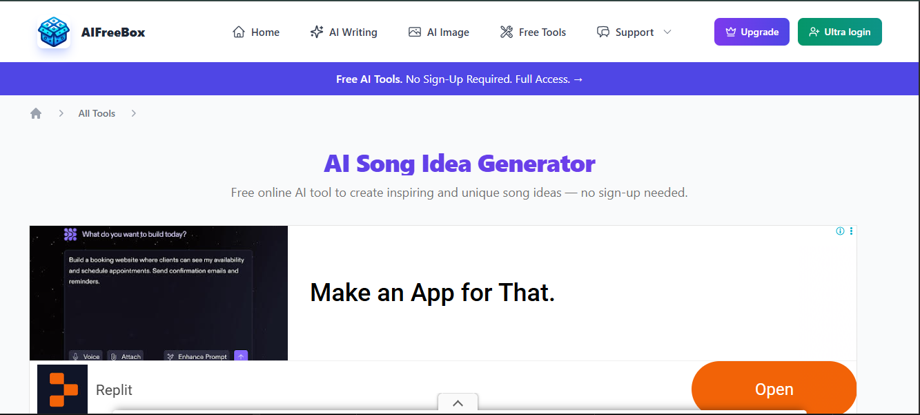 AIFreeBox - a handy tool used for music recommendations based on song
