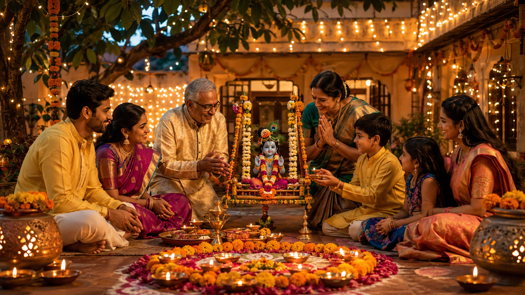 krishna janmashtami wishes visual — Keep wording and culture respectful