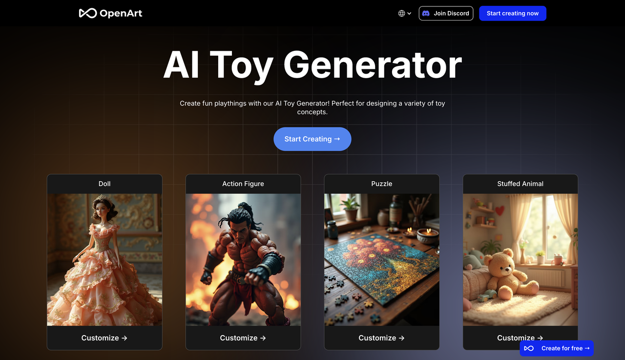 OpenArt interface