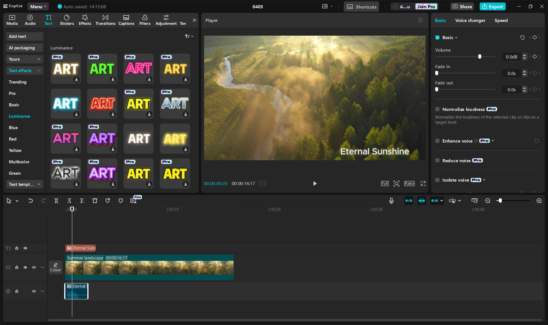 Create AI voice video with CapCut Desktop