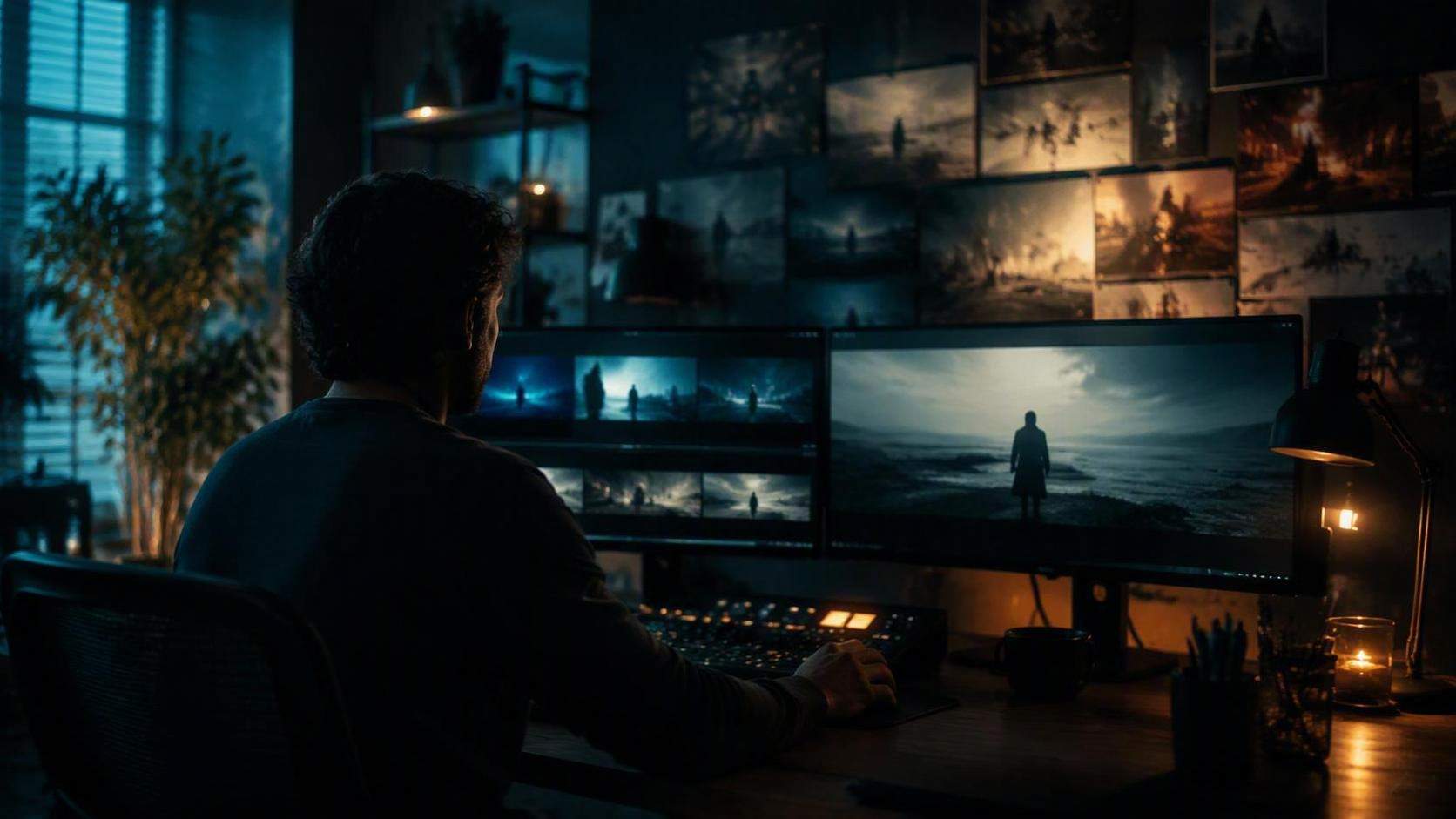 16:9 cinematic cover image for negative video.