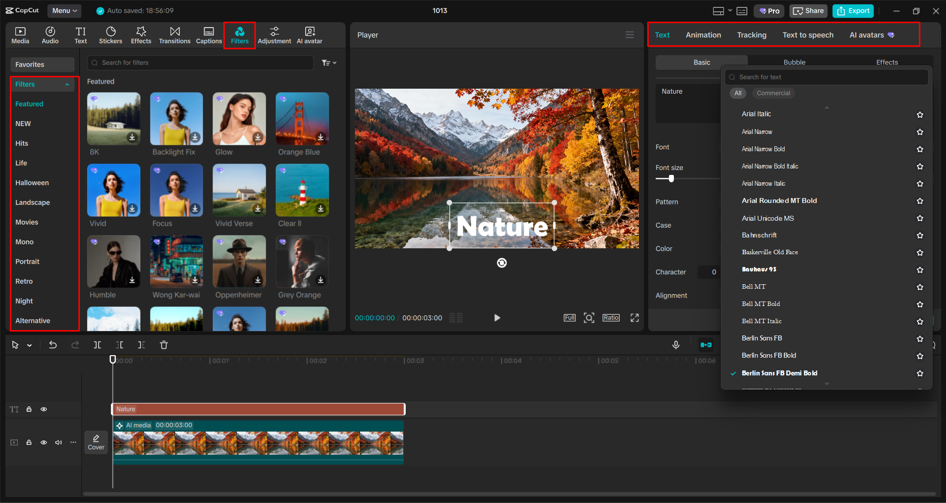 Editing the AI-generated image with the CapCut desktop video editor