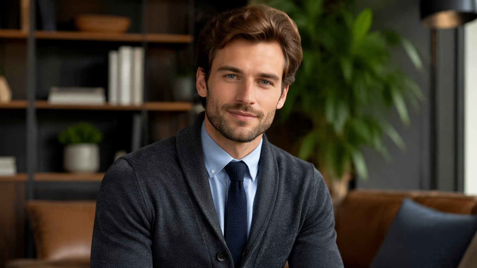 Dreamina add tie to photo: Smart casual tie look