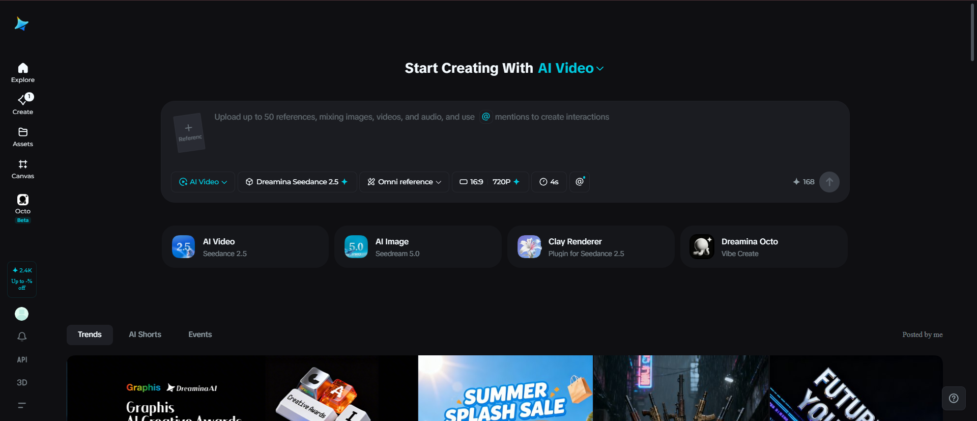 Générateur vidéo Dreamina Seedance 2,5 ai