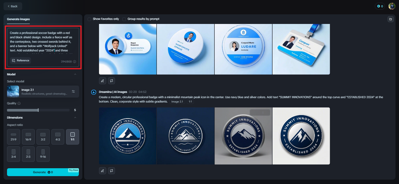 Free soccer badge creator
