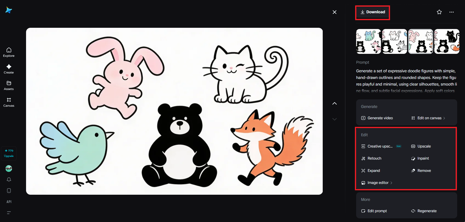 Resmi rafine edin ve indirin