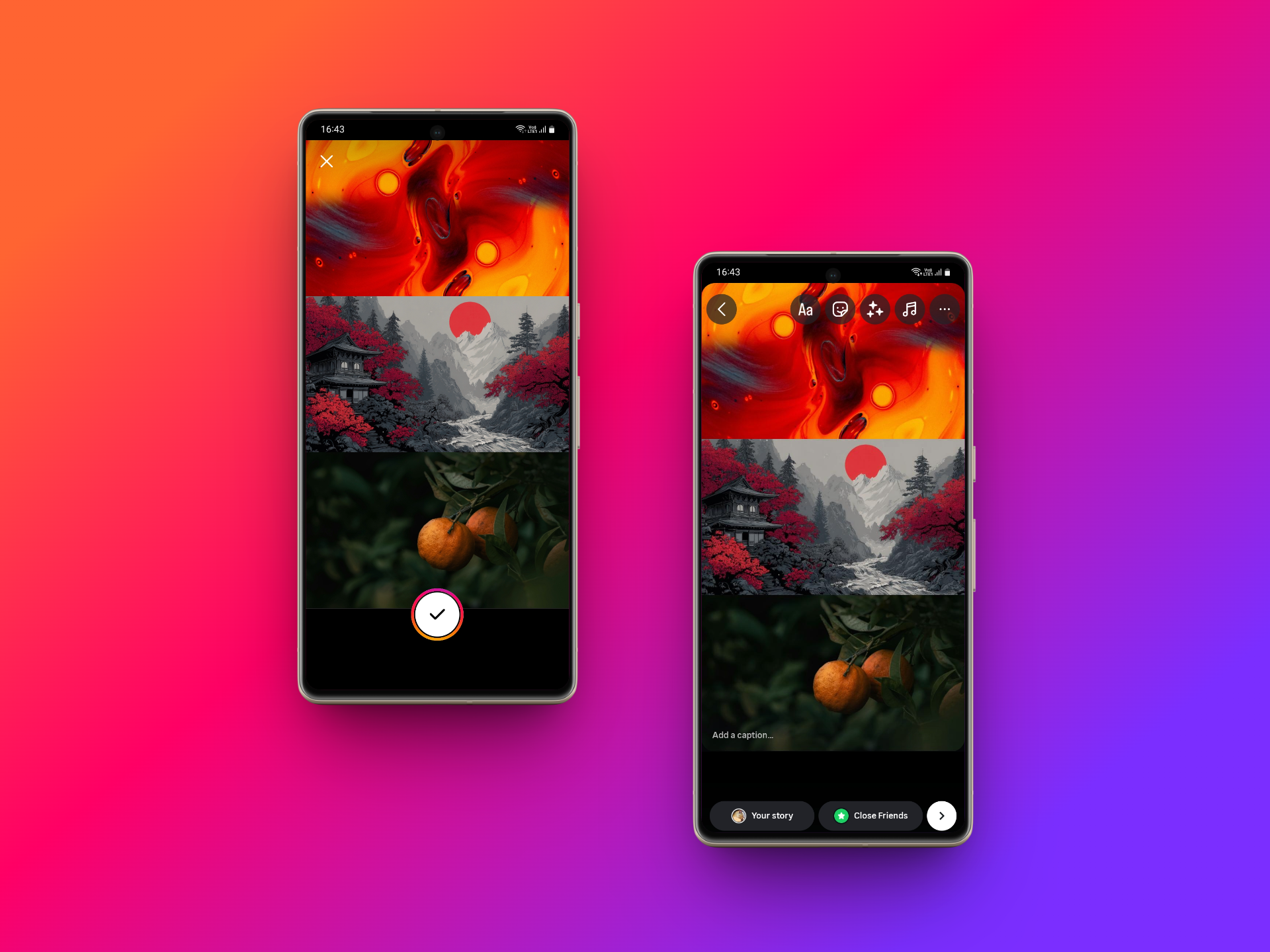 Adding photos, adjusting & customizing
