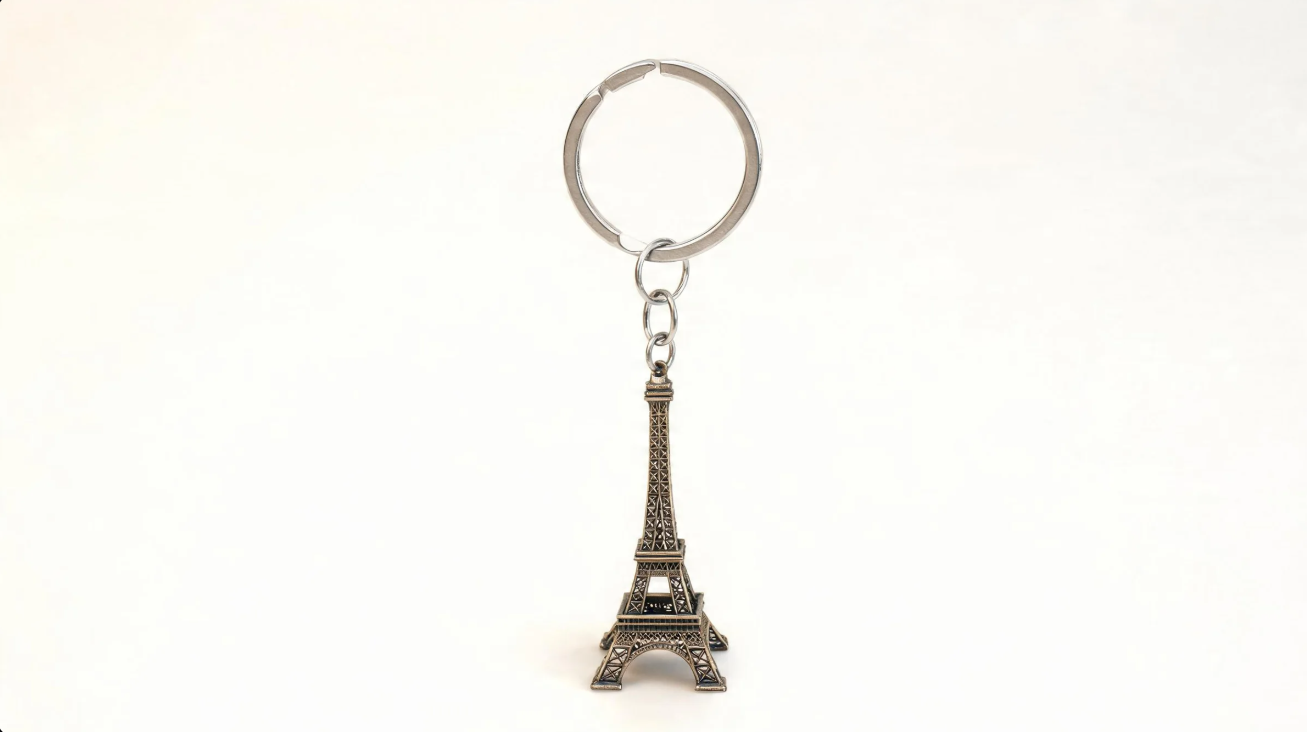 Prompt for a travel souvenir keychain design