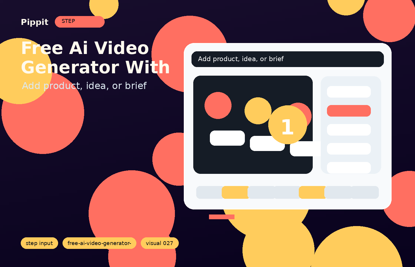 free ai video generator with no restrictions input step in Pippit