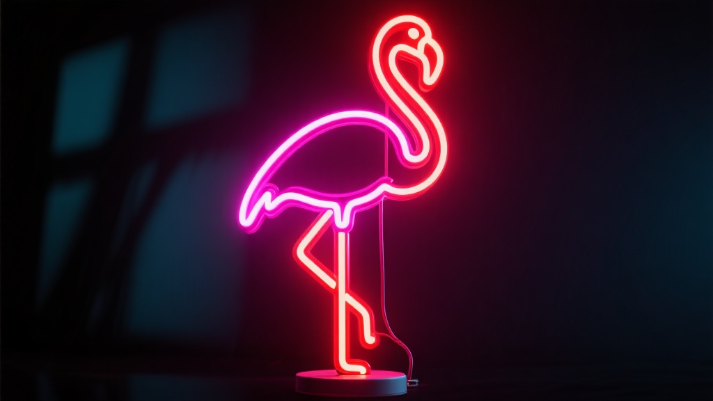 Disenyo ng nakatayong neon palamuti