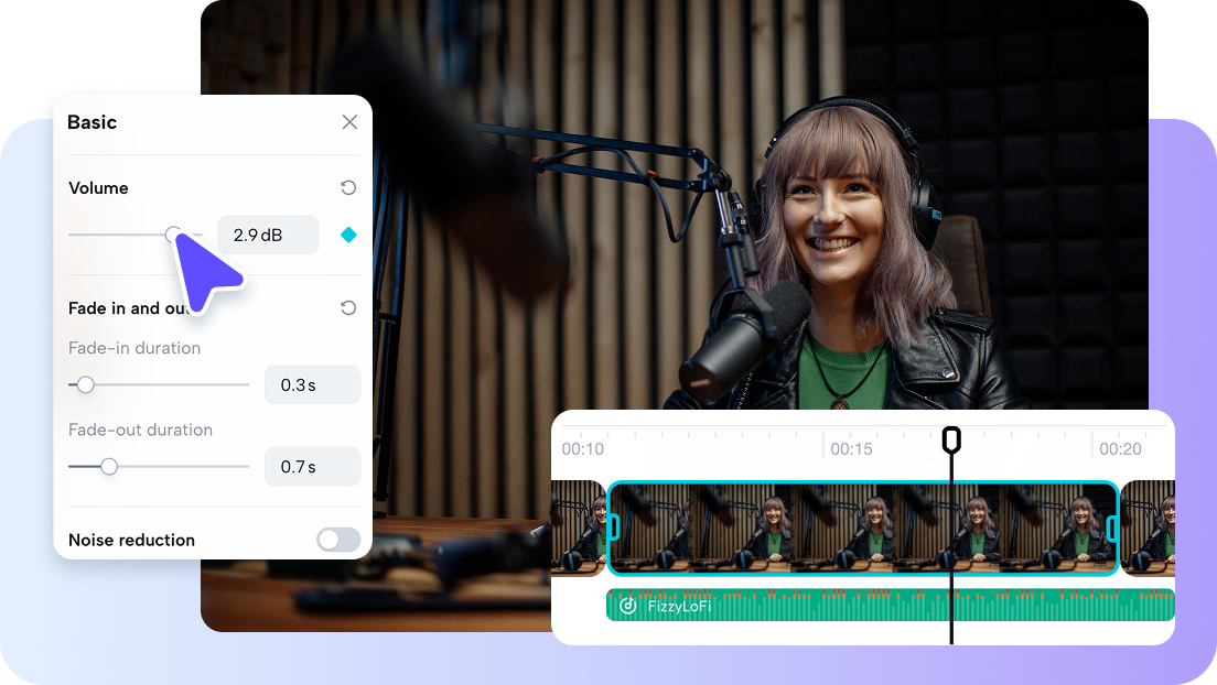 Precise volume adjustment with AI