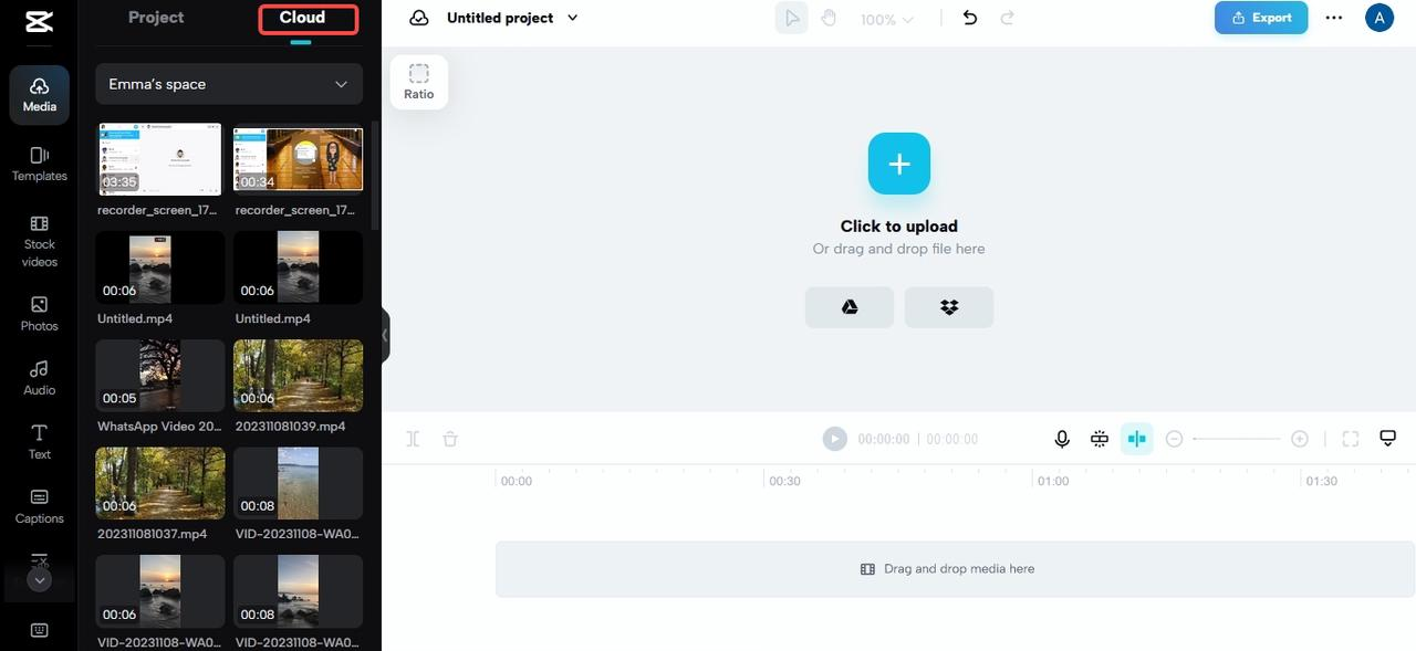 Upload video