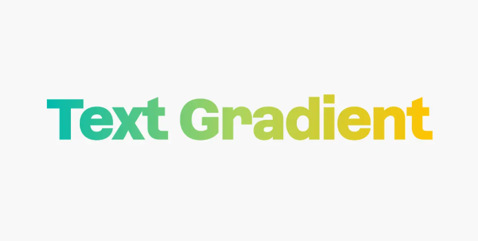 Types of gradient texts in After Effects: Linear gradient