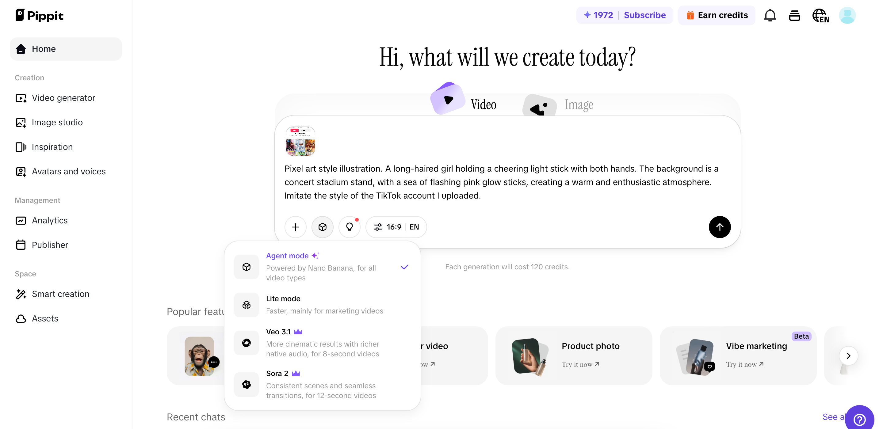 Start with your prompts