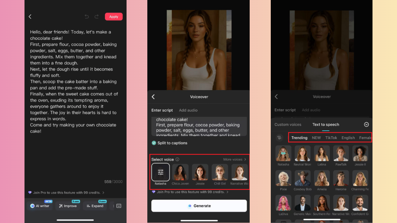 Senaryoyu gir ve geliştir