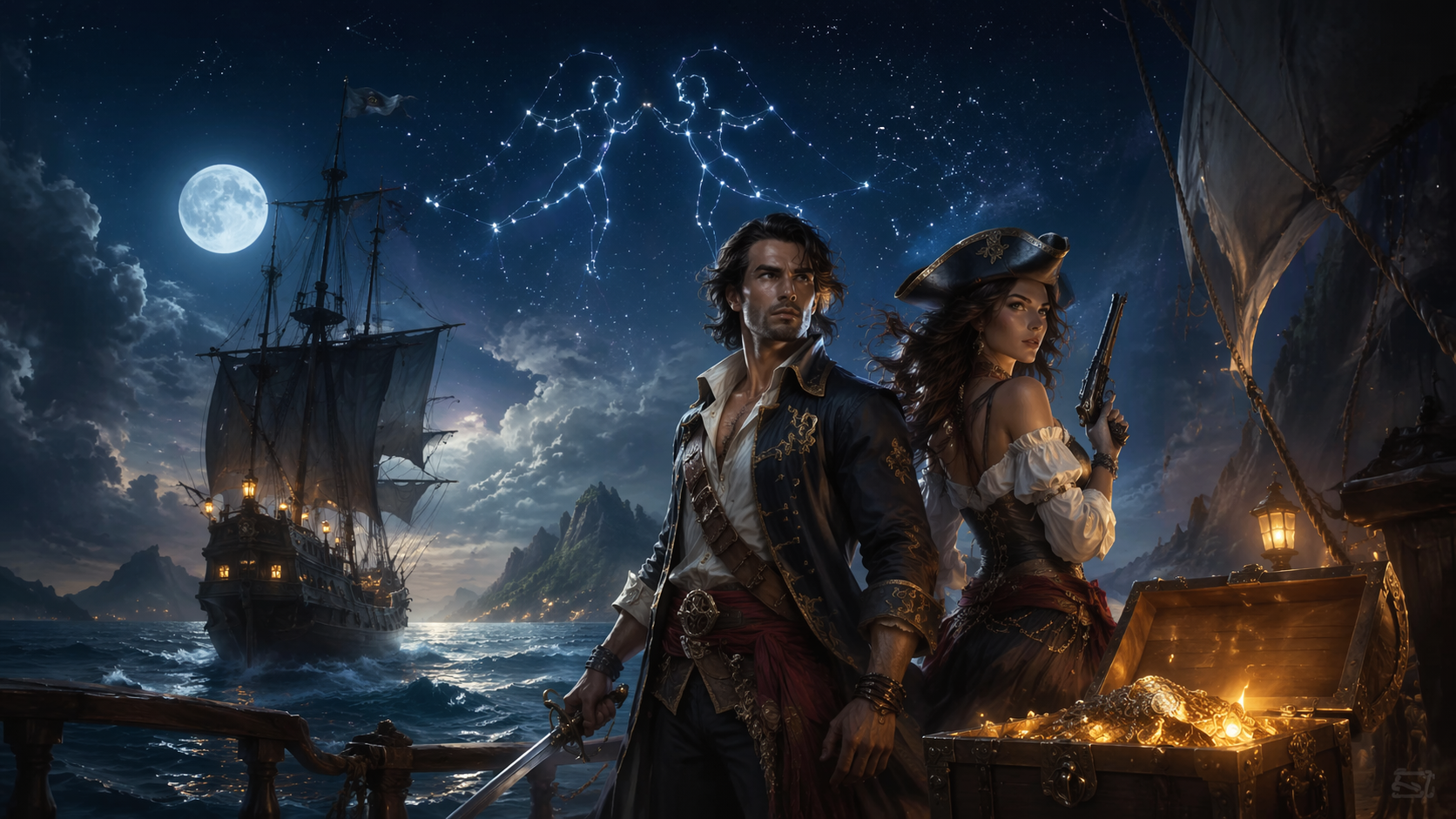 Dreamina gemini pirate prompt 16:9 hero image