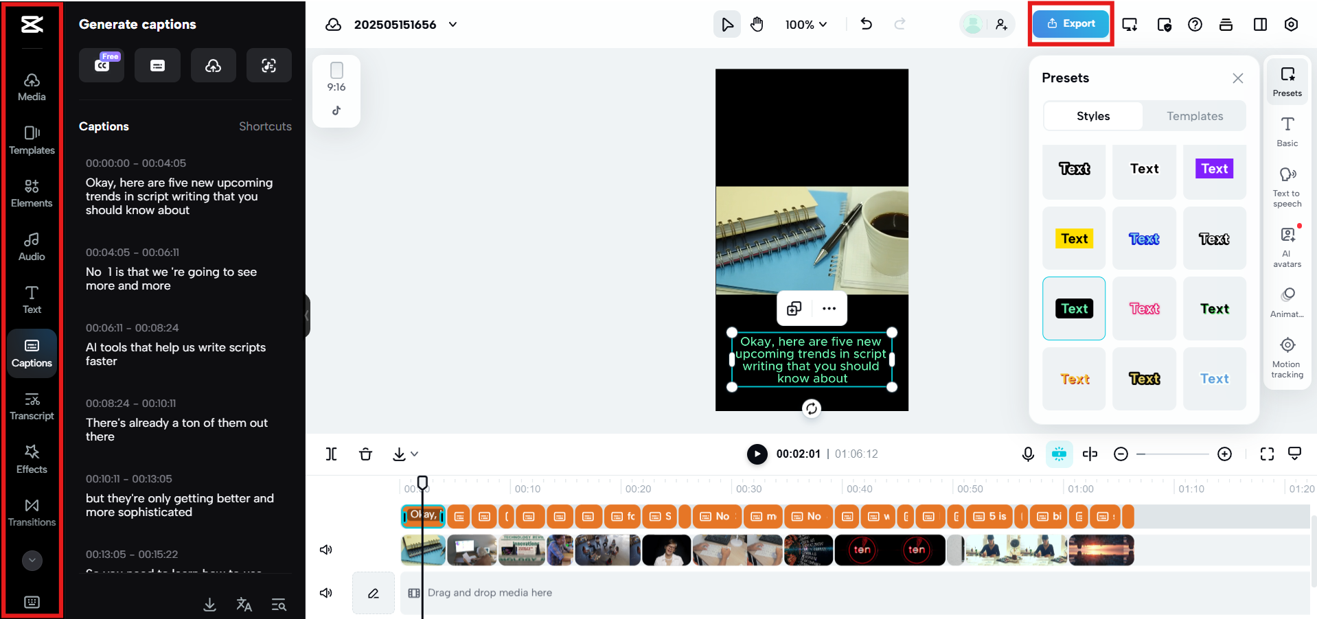 Custom subtitle styles