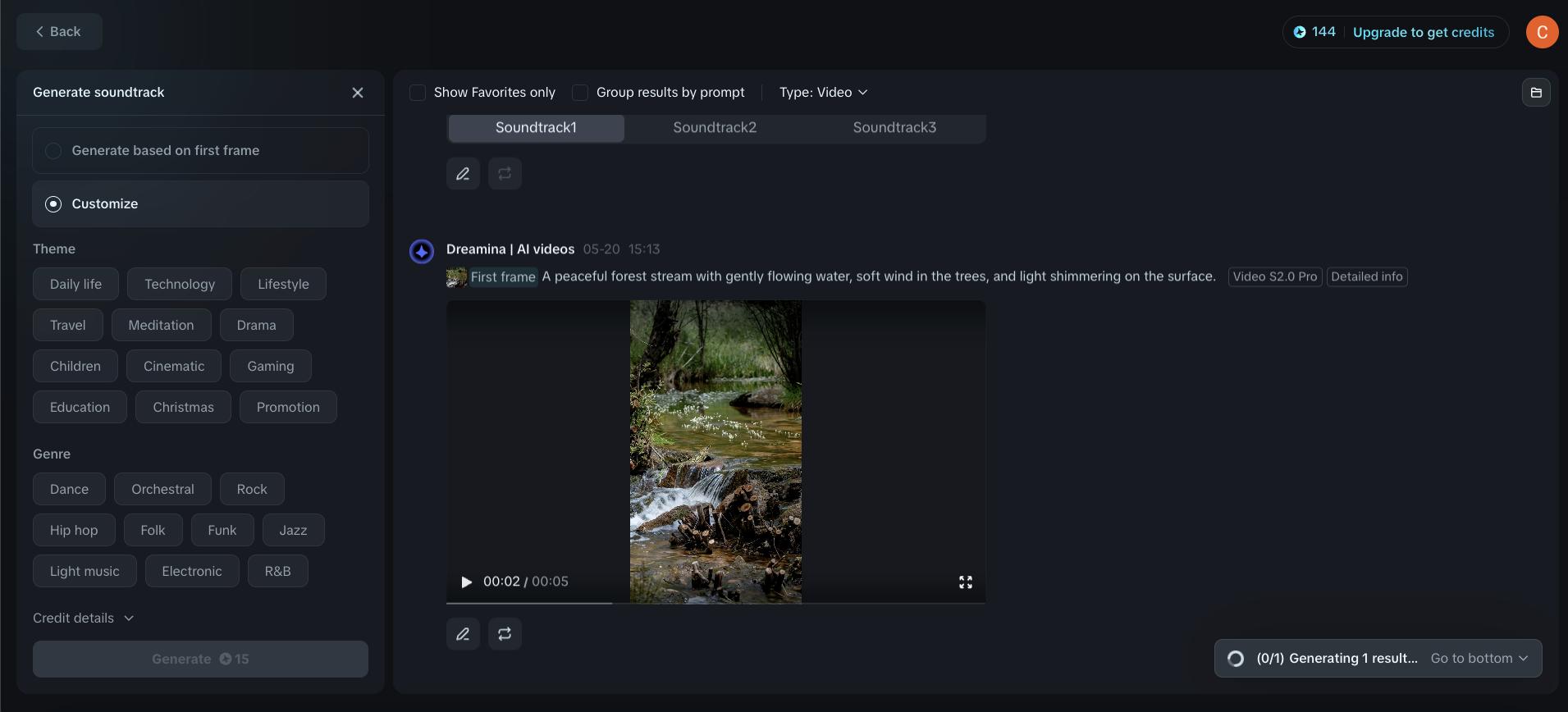 Genera colonna sonora