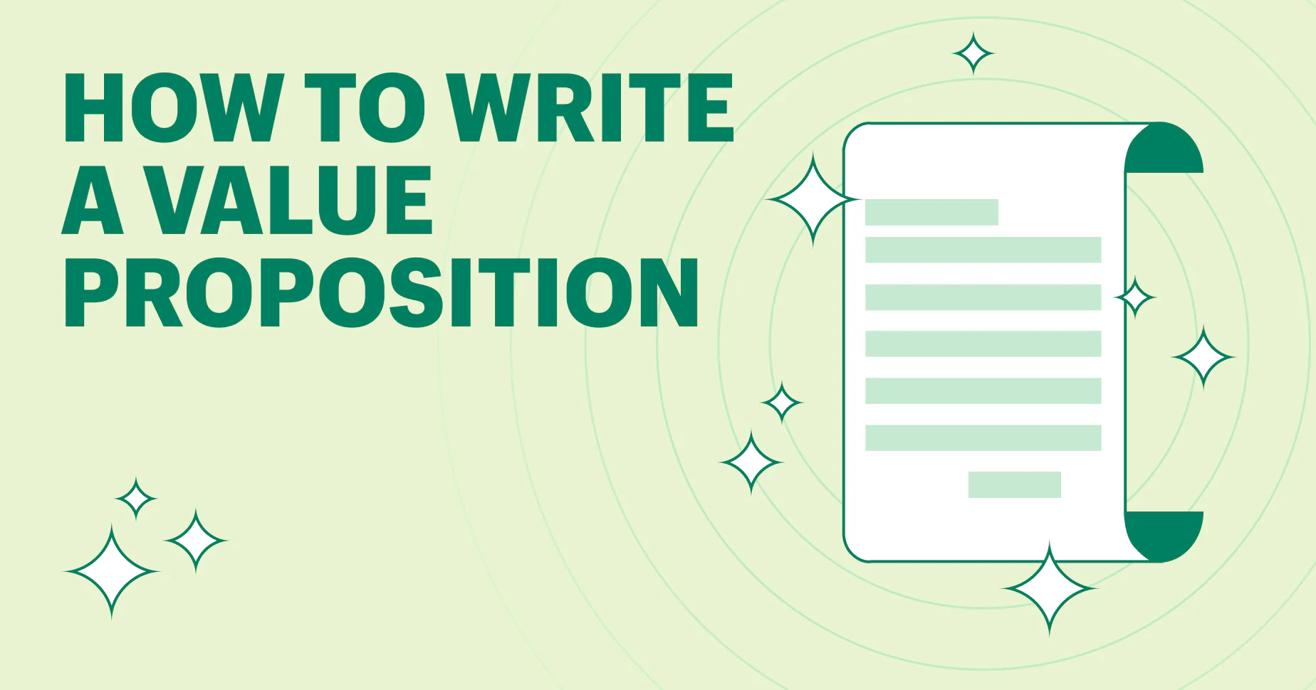 Write a value proposition