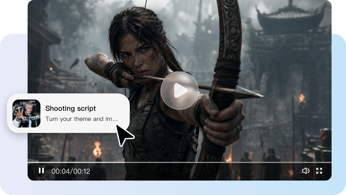 Create shooting scripts from movie ideas