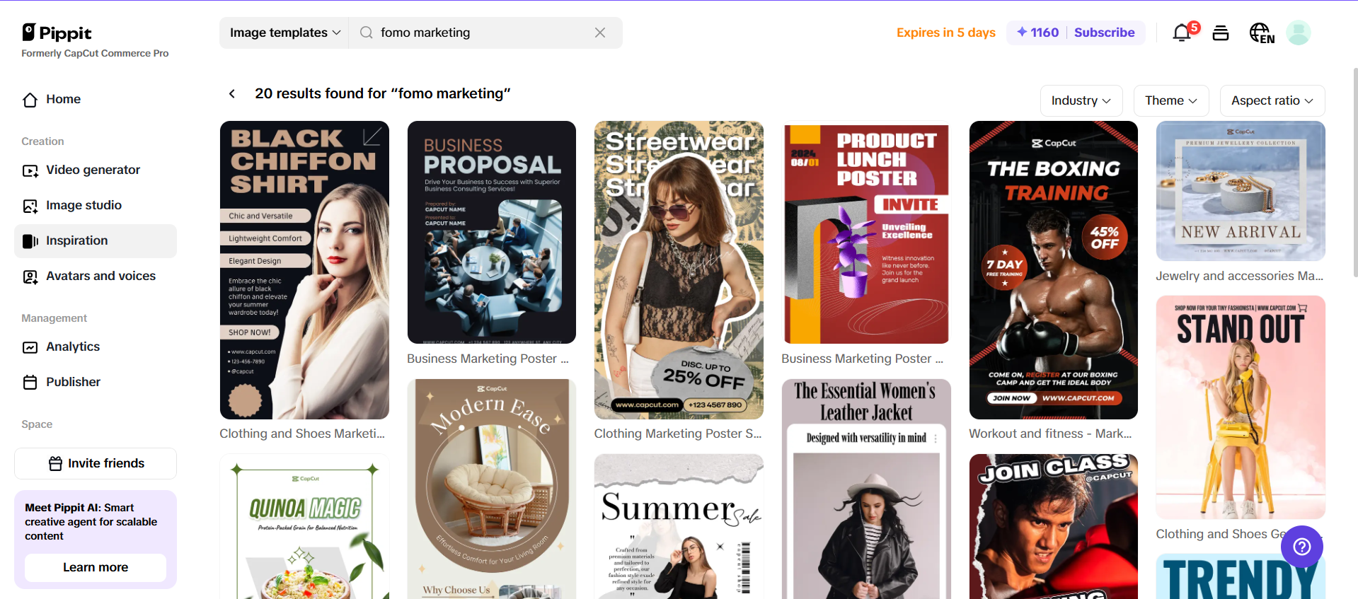 Customizable FOMO templates