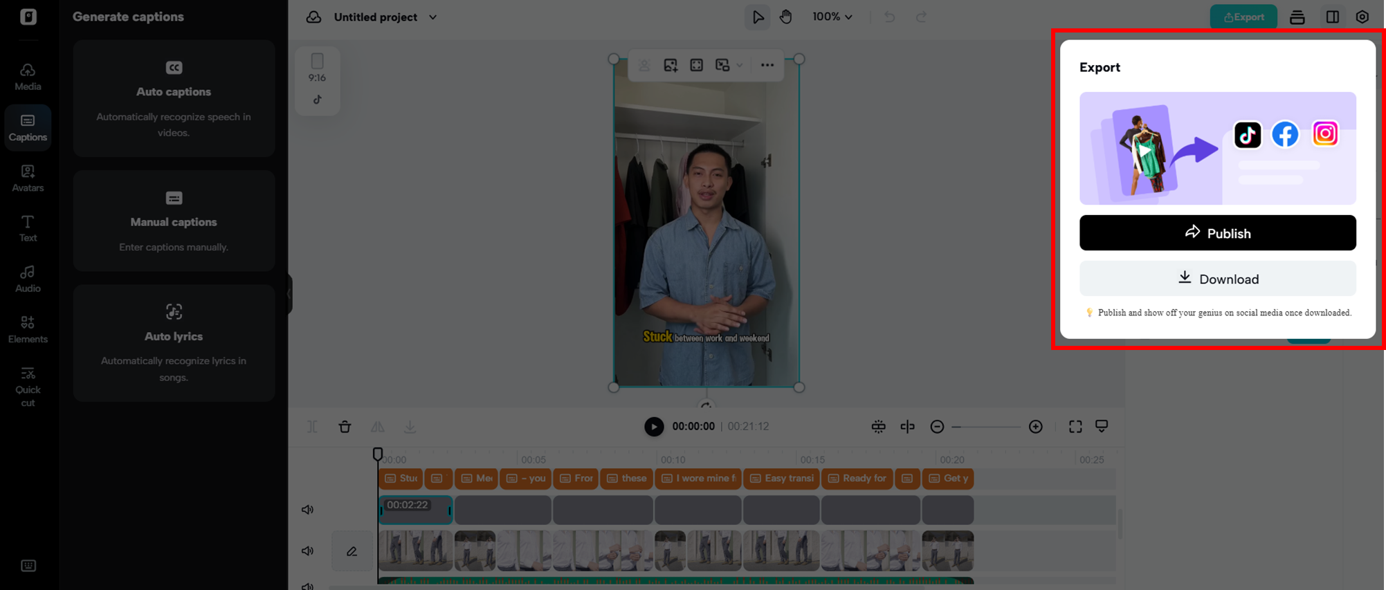 Xuất bản hoặc tải xuống