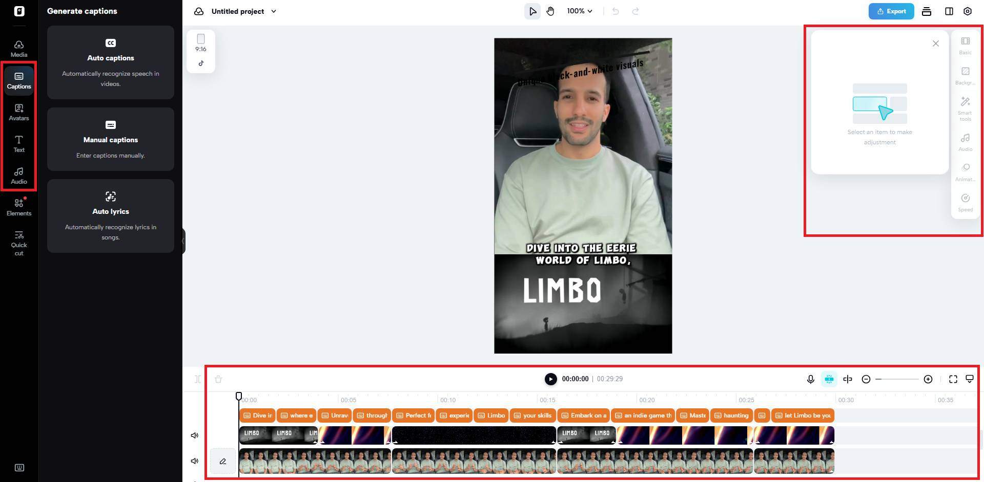 Edit more interface
