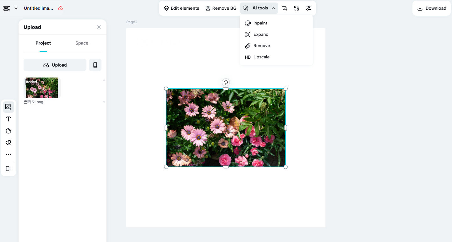 AI processing for sharpness