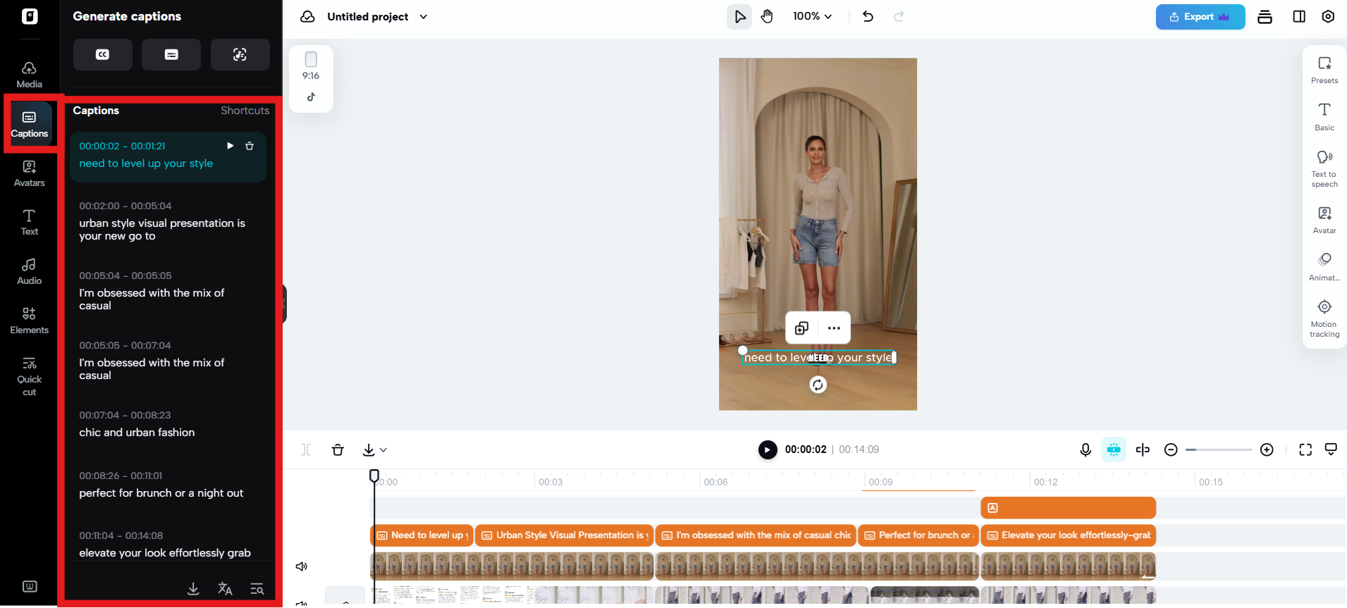 Teks dan subtitle otomatis