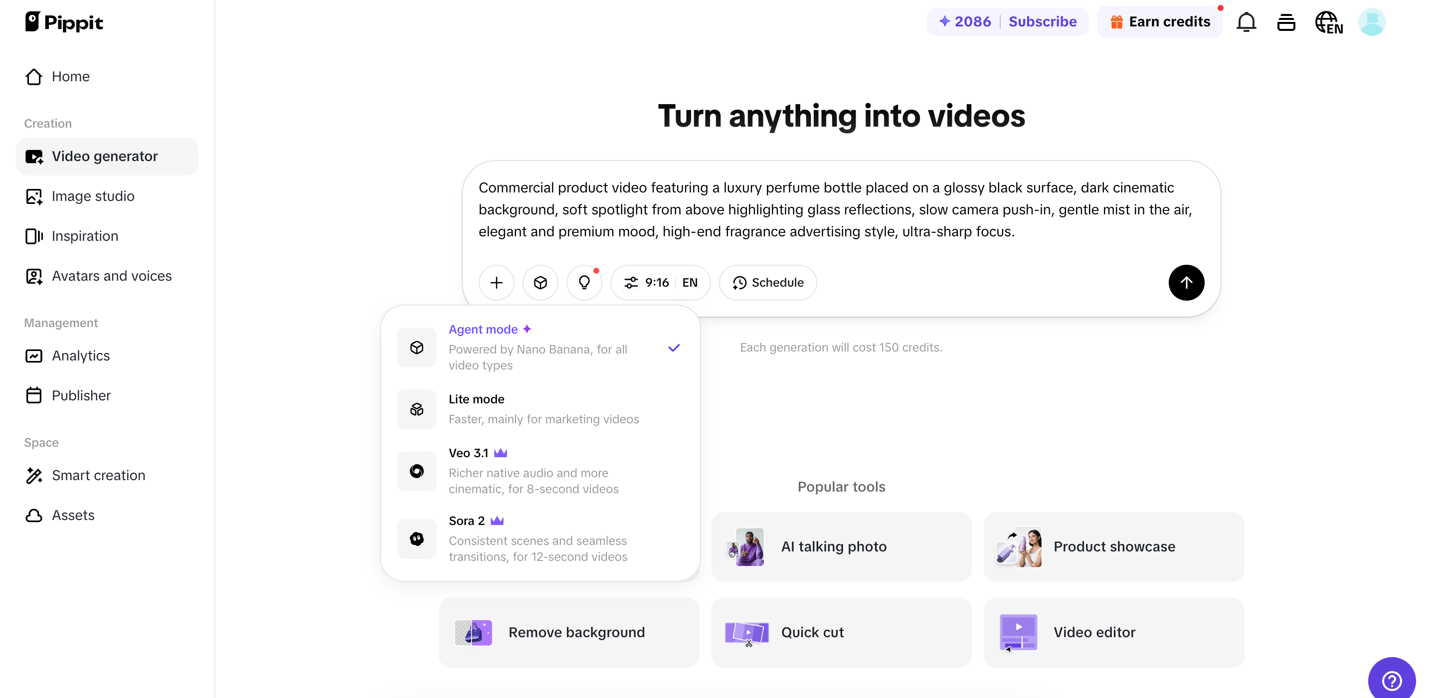 Generate your video