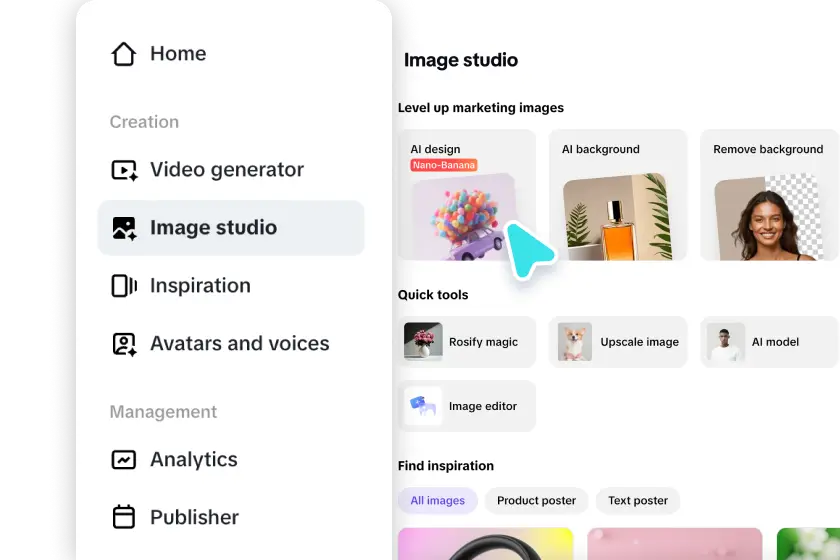 Open the AI design tool for Halloween pictures